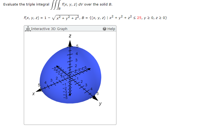 Evaluate the triple integral \( \iiint_{B} f(x, y, z) d V \) over the solid \( B \). \[ f(x, y, z)=1-\sqrt{x^{2}+y^{2}+z^{2}}