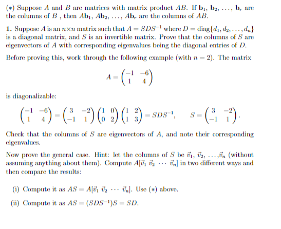 Solved Suppose A and B are matrices with matrix product AB. | Chegg.com