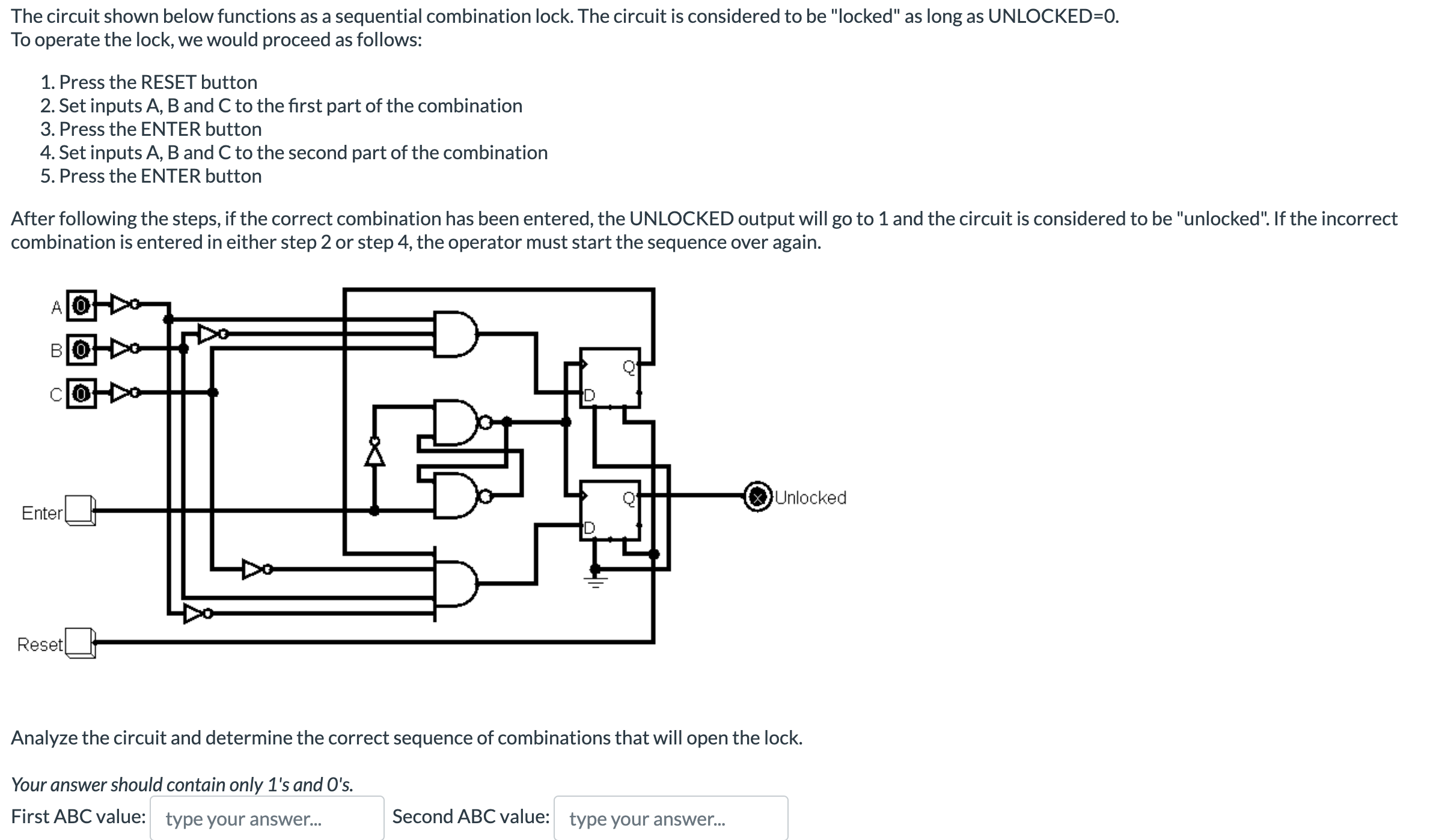 Solved The Circuit Shown Below Functions As A Sequential | Chegg.com