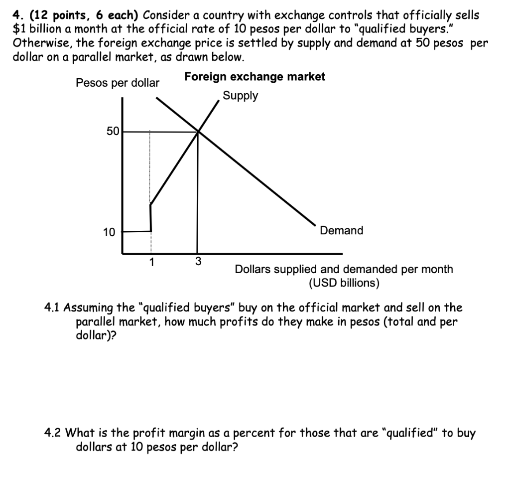 Solved 4. (12 points, 6 each) Consider a country with | Chegg.com