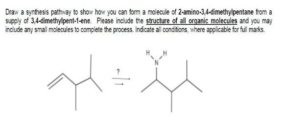Solved Draw a synthesis pathway to show how you can form a | Chegg.com