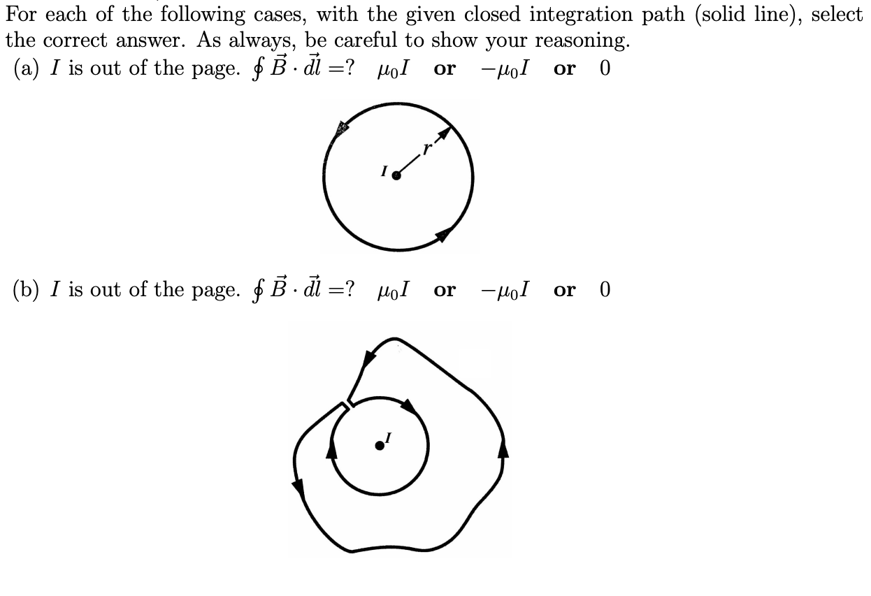 Solved For each of the following cases, with the given | Chegg.com