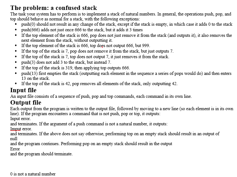 Solved Ensure the output functions as a stack. Top() outputs