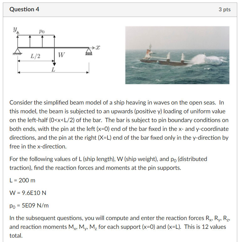 Solved Question 4 3 Pts Y Ro L 2 W ꮃ L Consider The Simpl Chegg Com