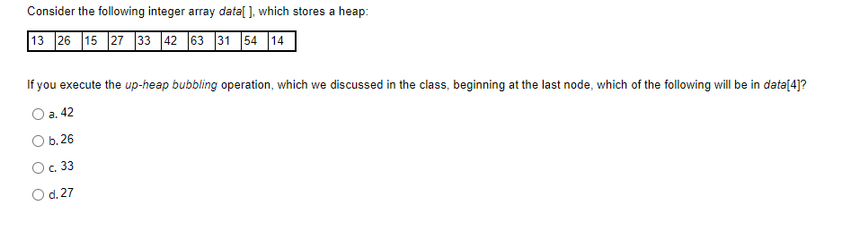 Solved A. 7[3] B. 7[6] C. 7[5] D. T[4]Consider The Following | Chegg.com