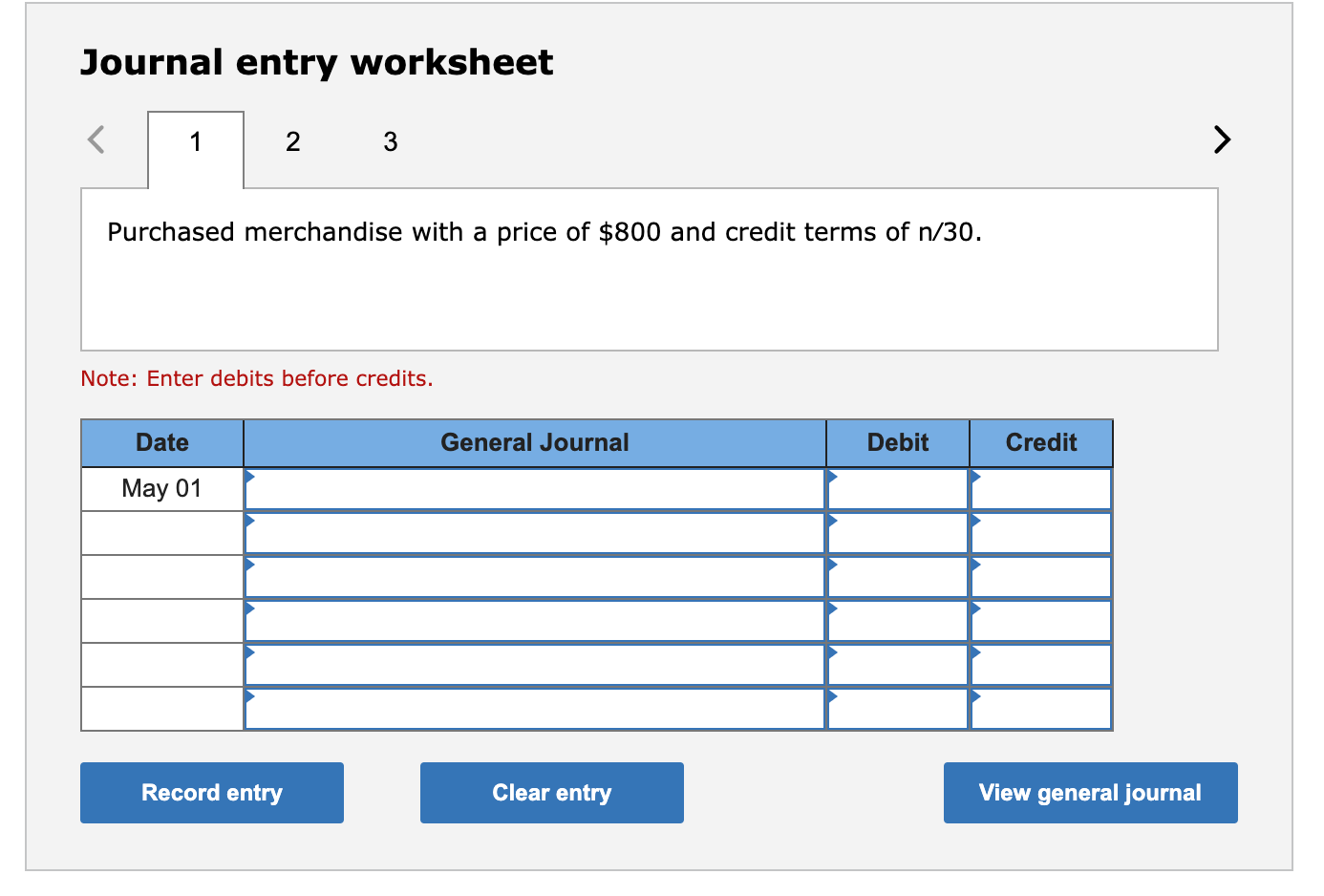 Solved Prepare Journal Entries To Record Each Of The Chegg Com