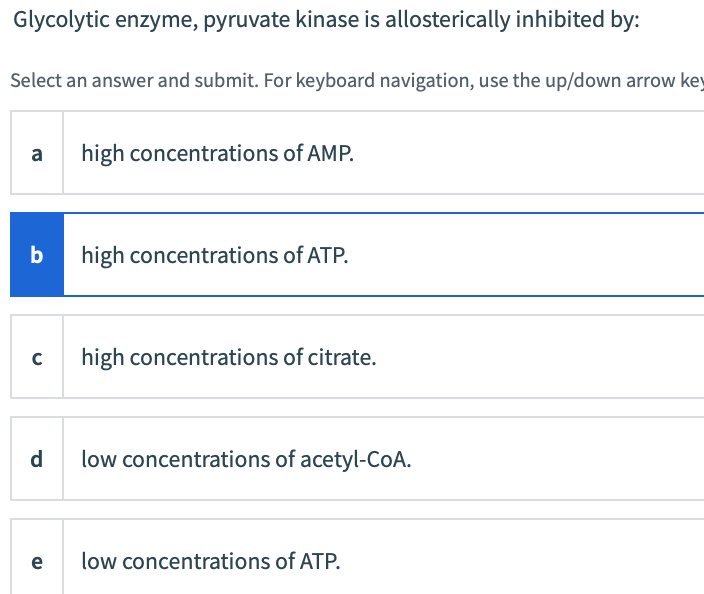 Solved Glycolytic enzyme, pyruvate kinase is allosterically | Chegg.com