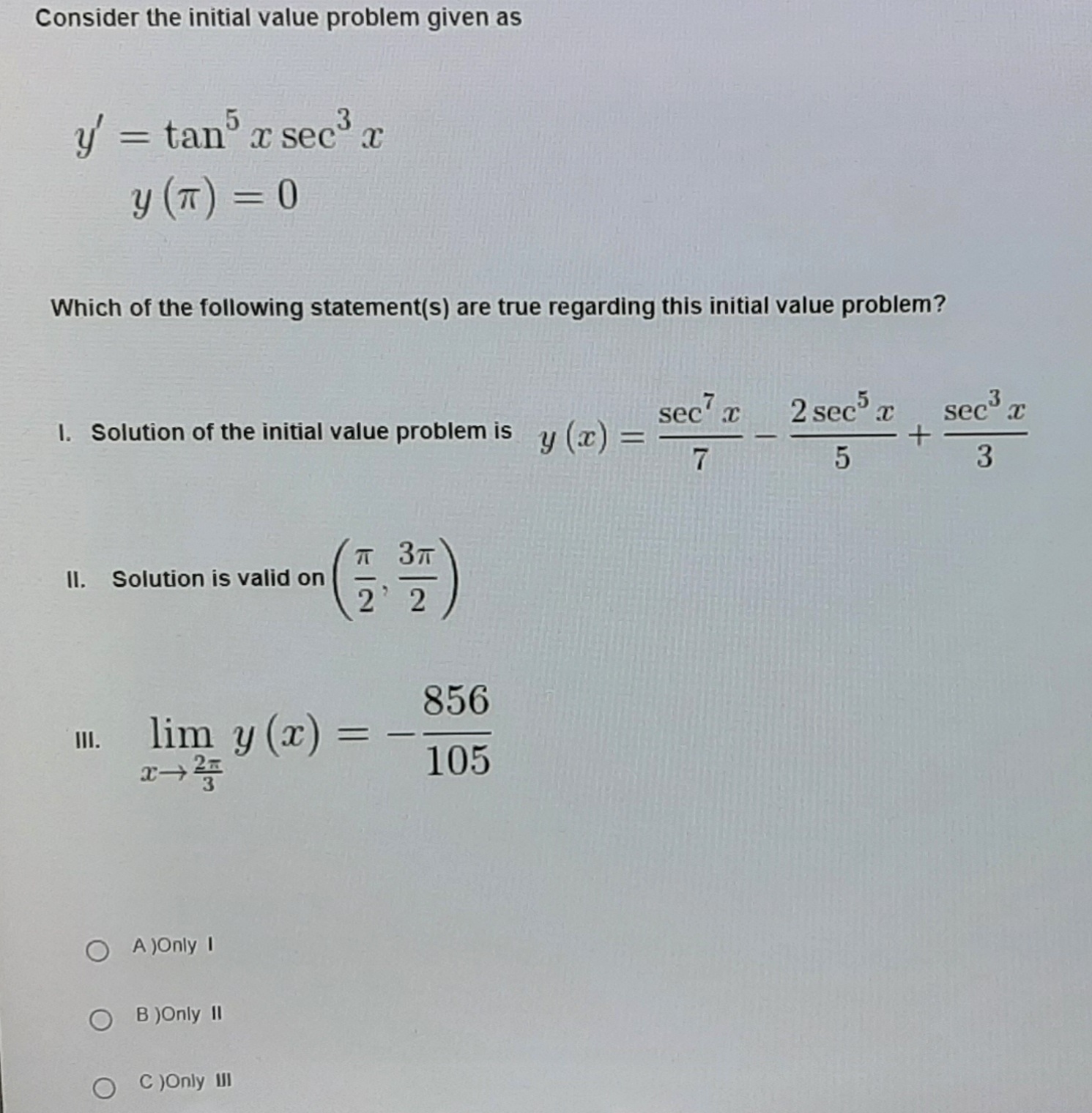 Solved Consider the initial value problem given as | Chegg.com