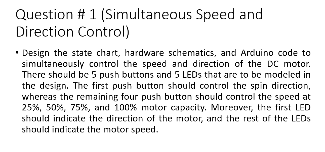 Question \# 1 (Simultaneous Speed and Direction | Chegg.com