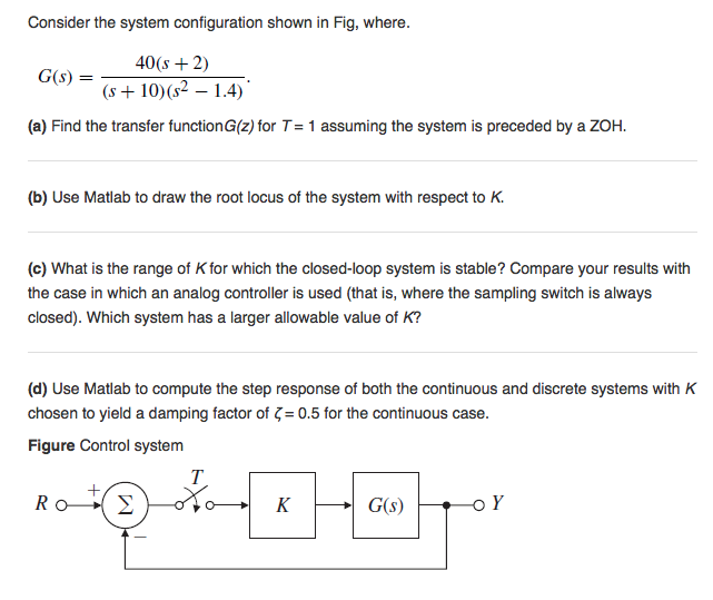 Solved Consider the system configuration shown in Fig, | Chegg.com