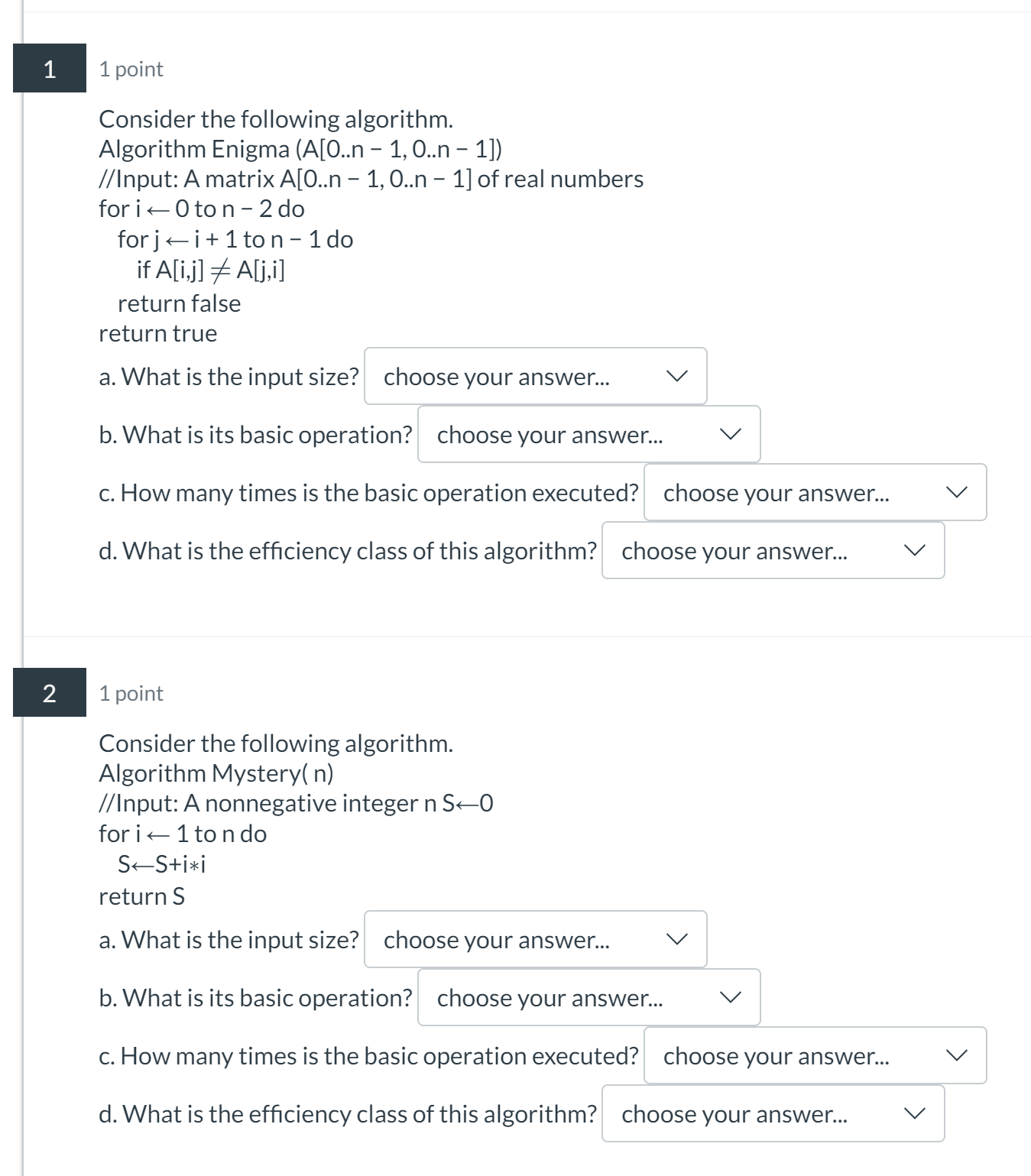 For problems 1-2, ﻿here are the answer choices1. (A) | Chegg.com