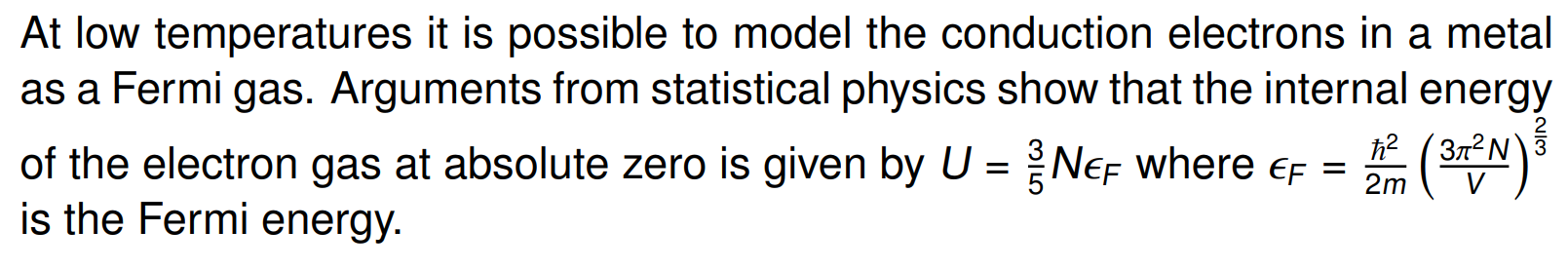 Solved At low temperatures it is possible to model the | Chegg.com
