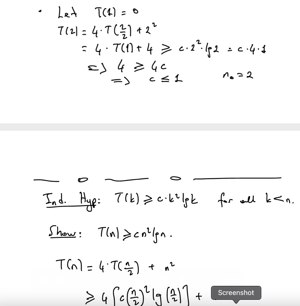 Solved solving recurrences contd example chegg