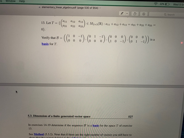 Solved In exercises 14-19 determine if the sequence B is a | Chegg.com