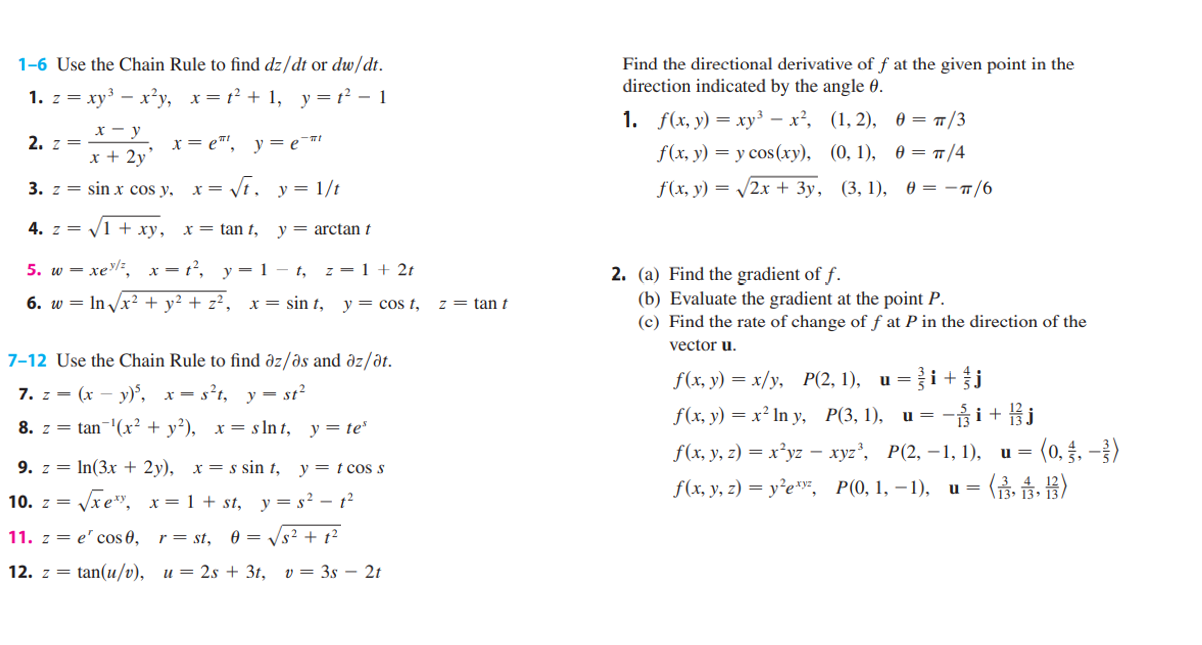 Solved 1 6 Use The Chain Rule To Find Dz Dt Or Dw Dt 1 Z Chegg Com