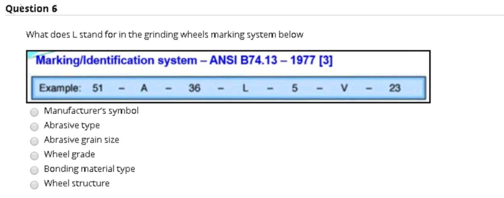 grinding wheel marking system