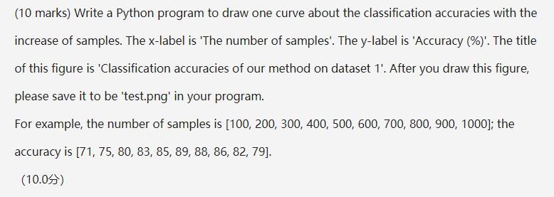 Solved Programming Language Python 3(Visualization | Chegg.com