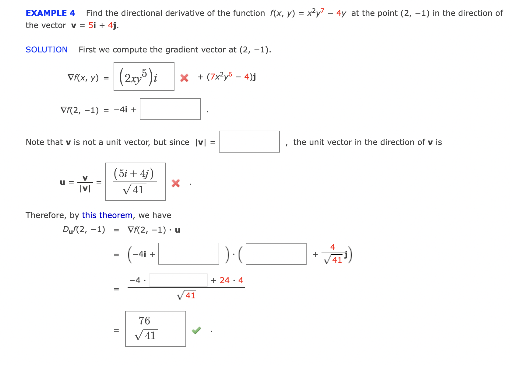 Solved Example 4 Find The Directional Derivative Of The