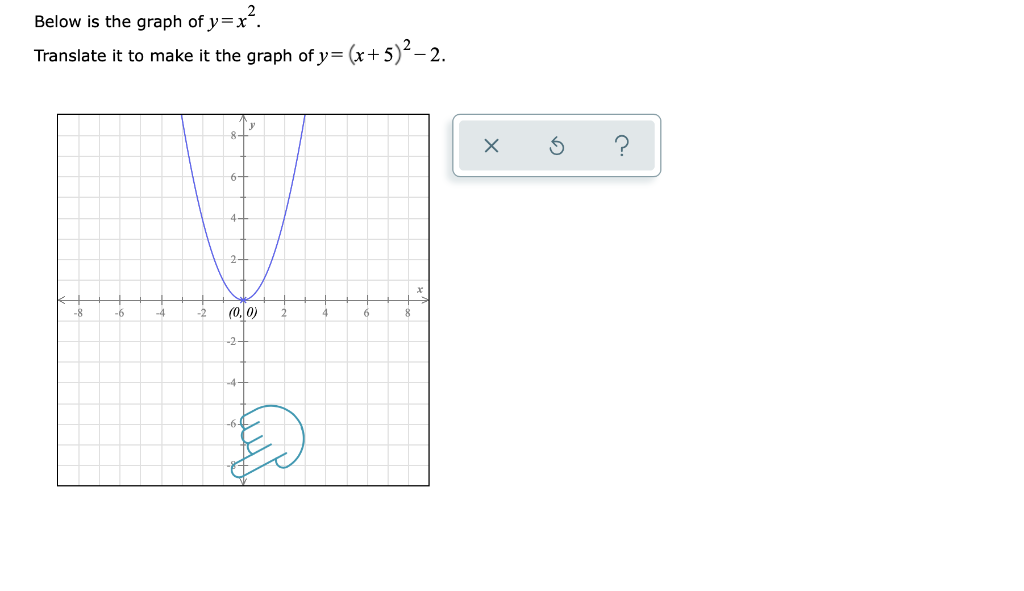 Solved Below Is The Graph Of Y X X Translate It To Make It Chegg Com