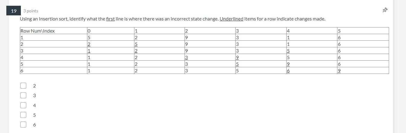 Solved 18 4 points Which sort algorithm is the following | Chegg.com