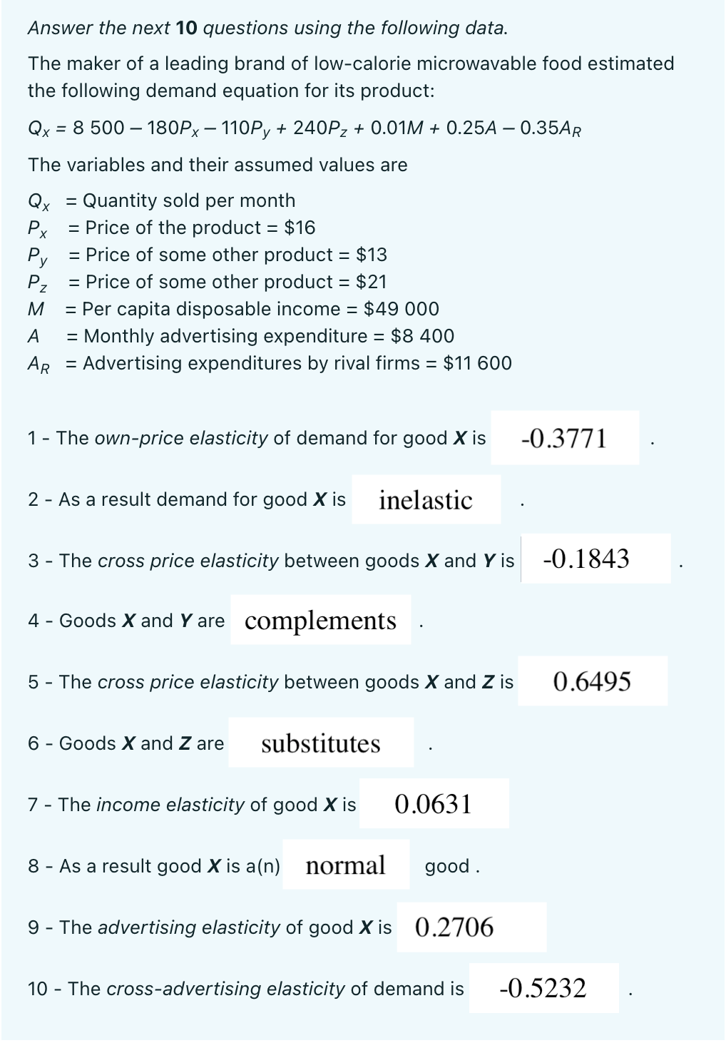 Solved Could you please help me with the math for this | Chegg.com