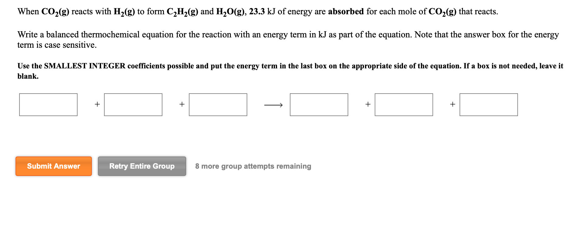 Solved When H2 g reacts with C2H4 g to form C2H6 g 137