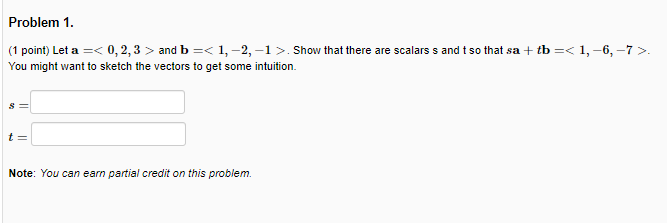 Solved Problem 1. (1 Point) Let A = And B = 1, -2, | Chegg.com