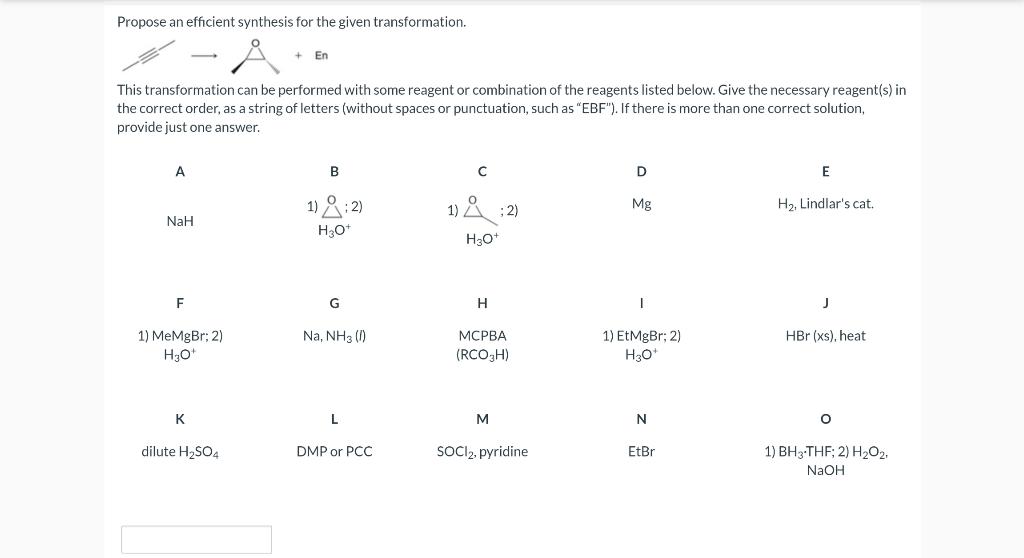 Solved Propose an efficient synthesis for the given | Chegg.com