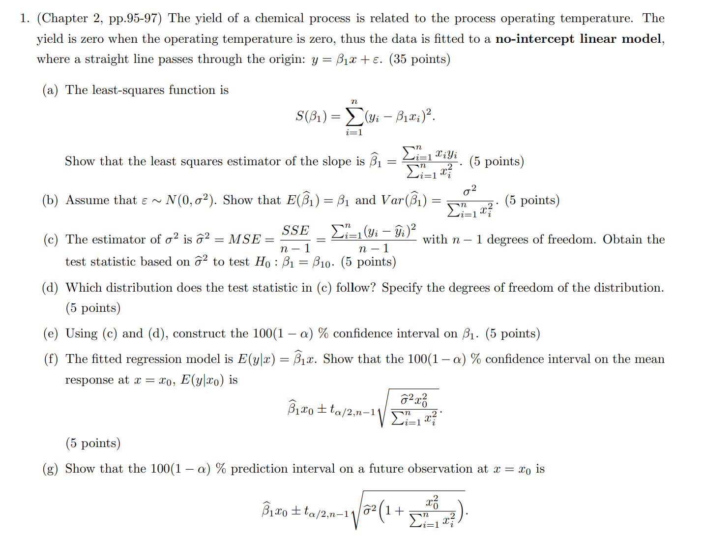 1. (chapter 2, Pp.95-97) The Yield Of A Chemical 