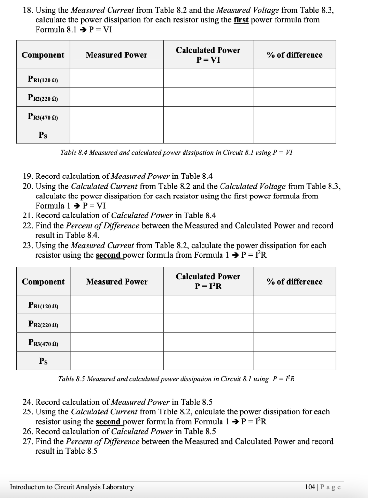 Solved Lab 9 Lab Experiment Power 8.1 - Introduction to | Chegg.com