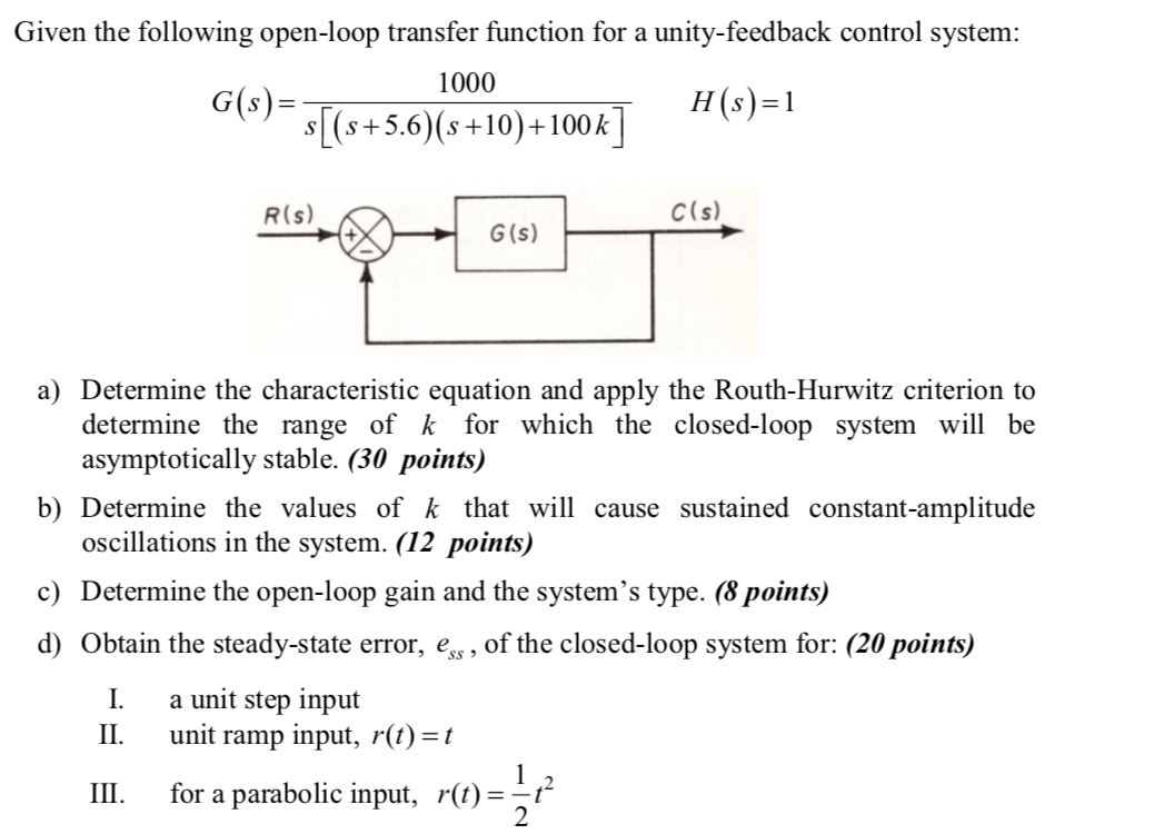 Solved Exercise 1: For the following multi-loop feedback