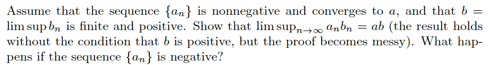 Solved This is for a real analysis course. Please be | Chegg.com