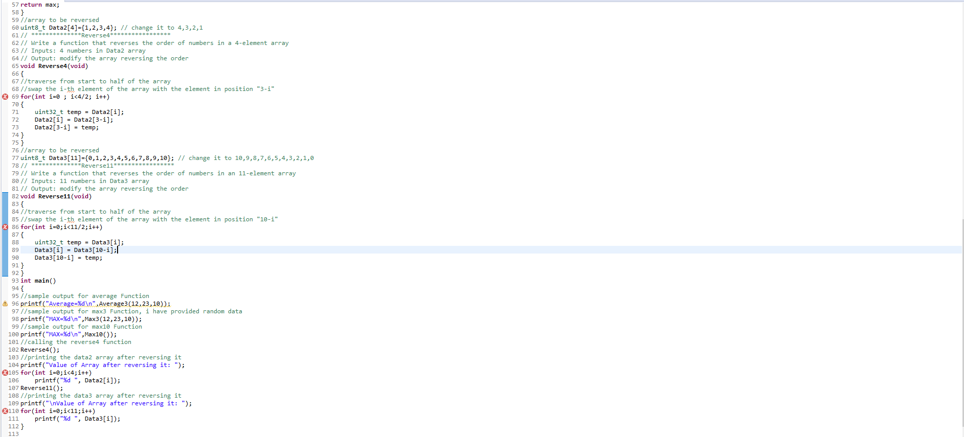 I am having some problems with some C programming | Chegg.com