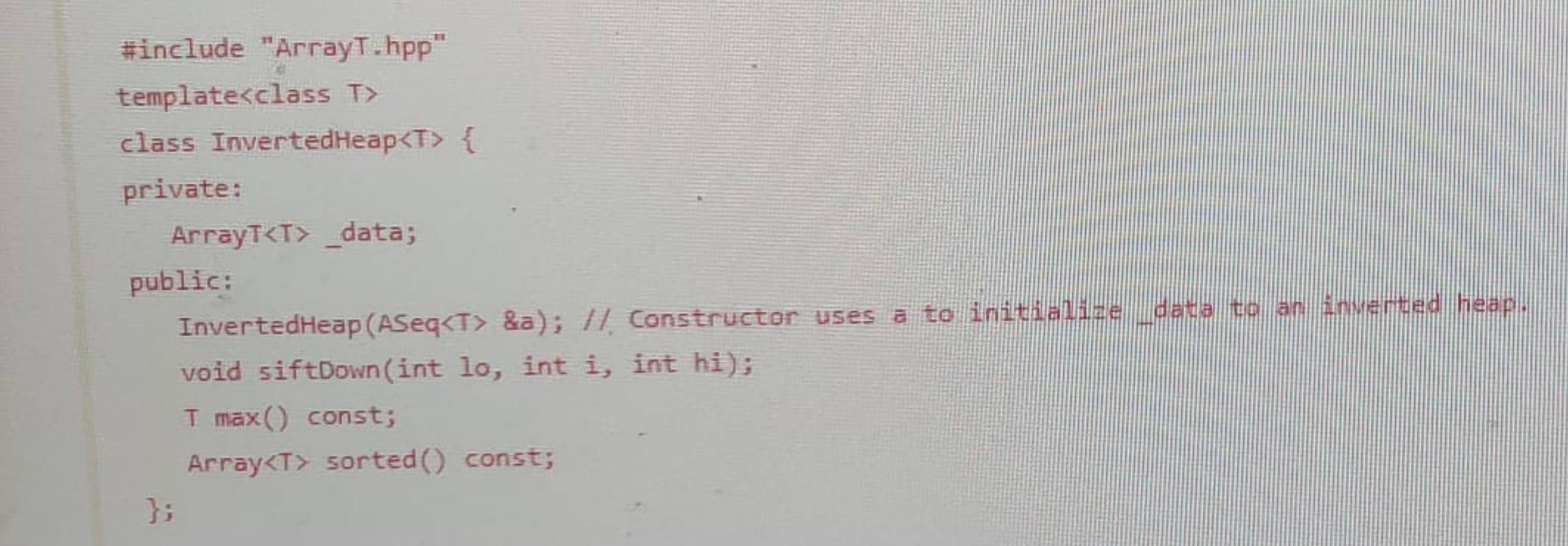 Solved Consider the following implementation of an inverted | Chegg.com