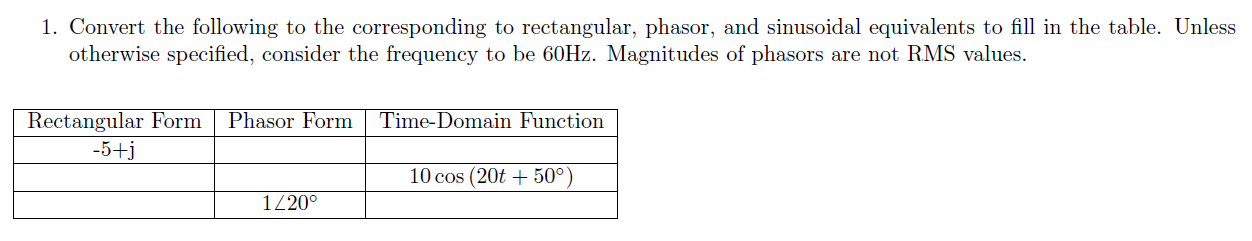Solved 1. Convert the following to the corresponding to | Chegg.com