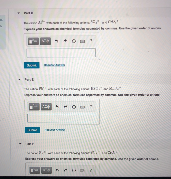 Solved Part A The cation NH4 with each of the following | Chegg.com