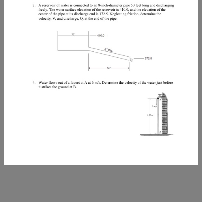 Solved A reservoir of water is connected to an | Chegg.com