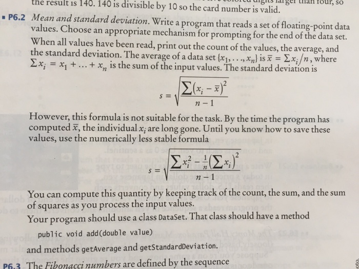 Solved Mean and standard deviation. Write a program that | Chegg.com