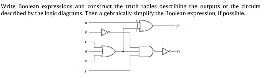 Write Boolean expressions and construct the truth | Chegg.com