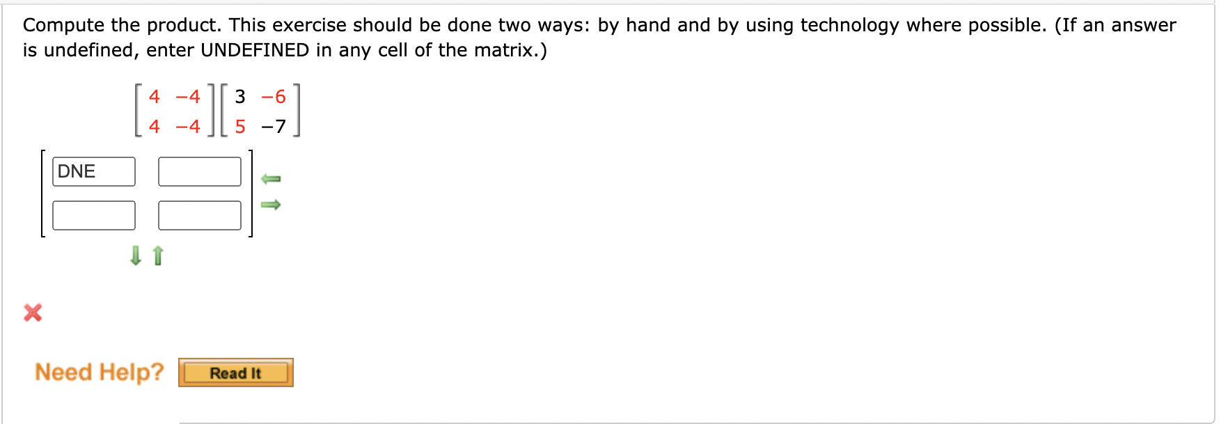 Solved Compute the product. This exercise should be done two | Chegg.com