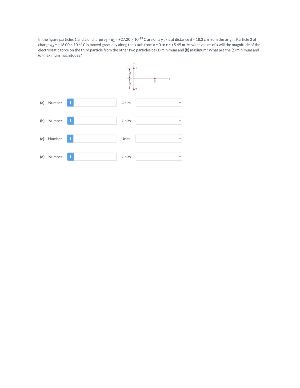 Solved In The Figure Particles 1 And 2 Of Charge | Chegg.com