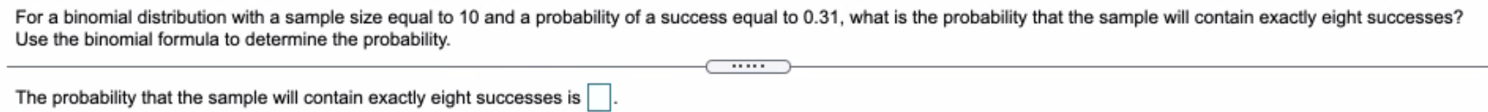 Solved For a binomial distribution with a sample size equal | Chegg.com