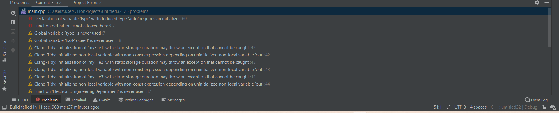 Solved Can you fix my coding..I can not run the program | Chegg.com