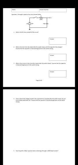 Solved Questions 1 through 4 relate to the circuit shown | Chegg.com