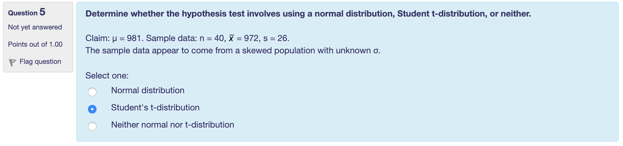 Solved Question 6 Determine whether the hypothesis test | Chegg.com