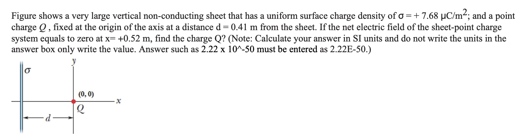 Solved Figure shows a very large vertical non-conducting | Chegg.com