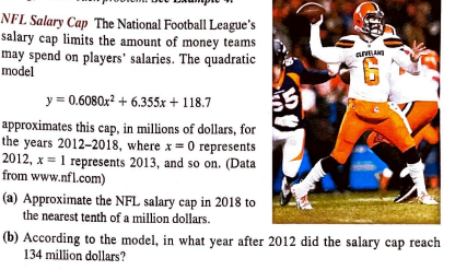Solved NFL Salary Cap The National Football League's salary