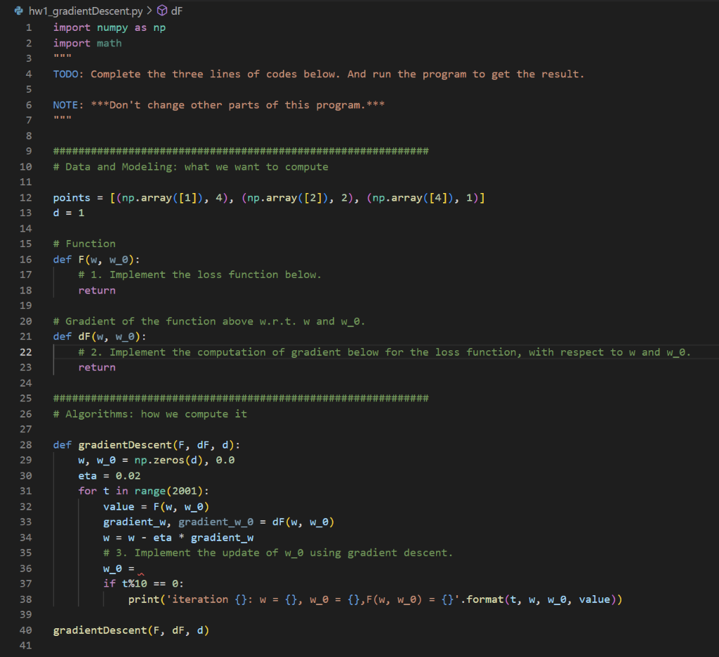 Solved 1) (10 pts) Given a dataset with three | Chegg.com