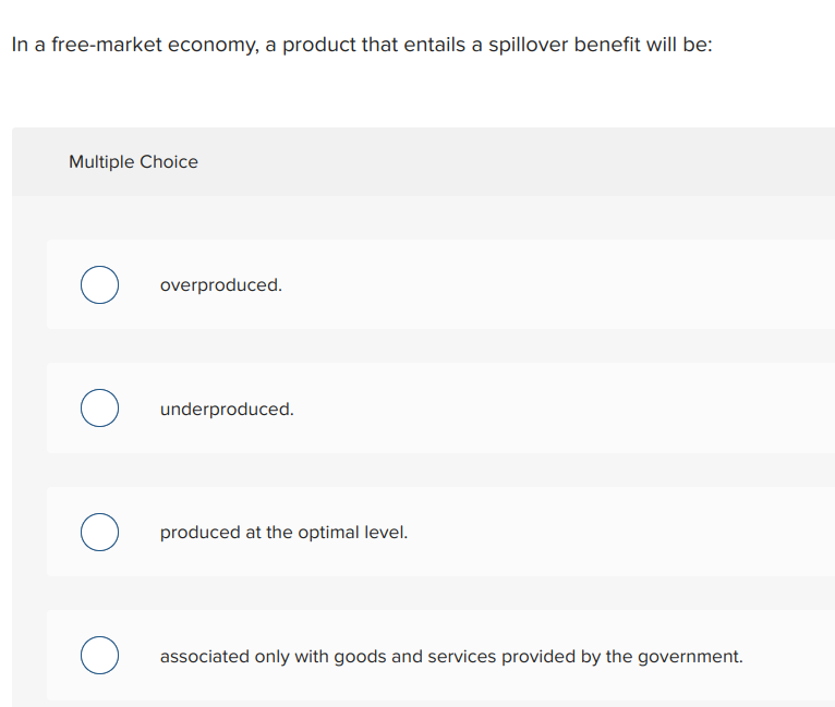 solved-in-a-free-market-economy-a-product-that-entails-a-chegg