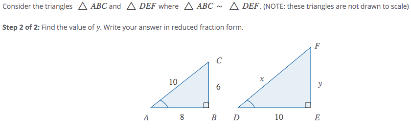 Solved Consider the triangles ABC and A DEF where ABC ~ A | Chegg.com